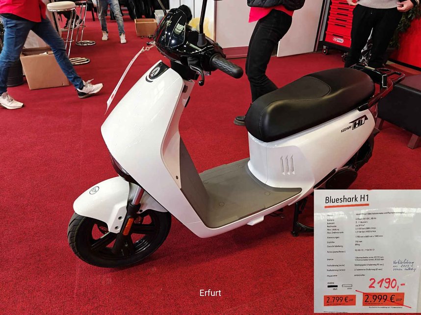 Peter Blei unterwegs auf der Motorradmesse