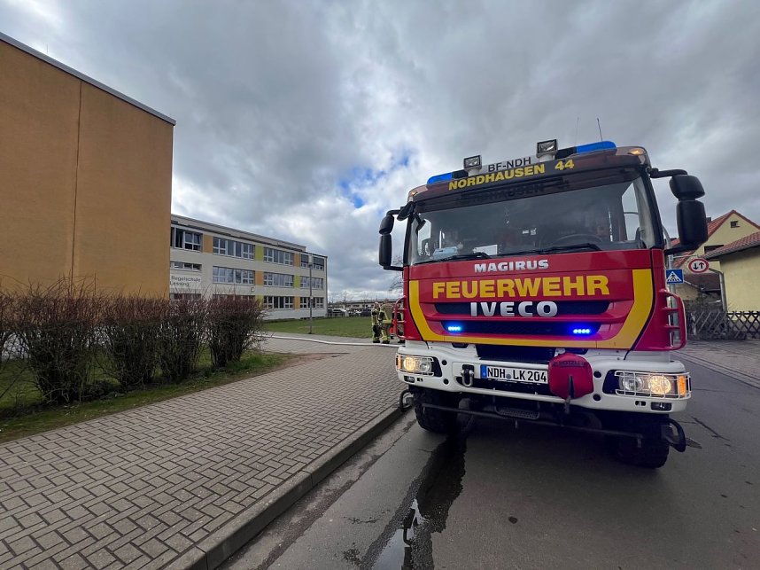 Feuerwehreinsatz an der Lessingschule