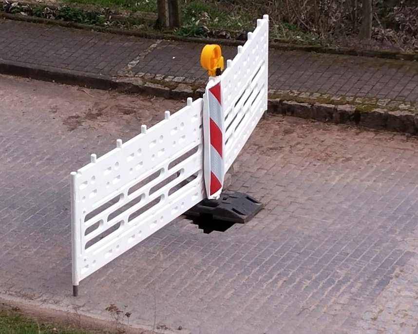 Erdfall oder nicht? - das war die Frage in Auleben