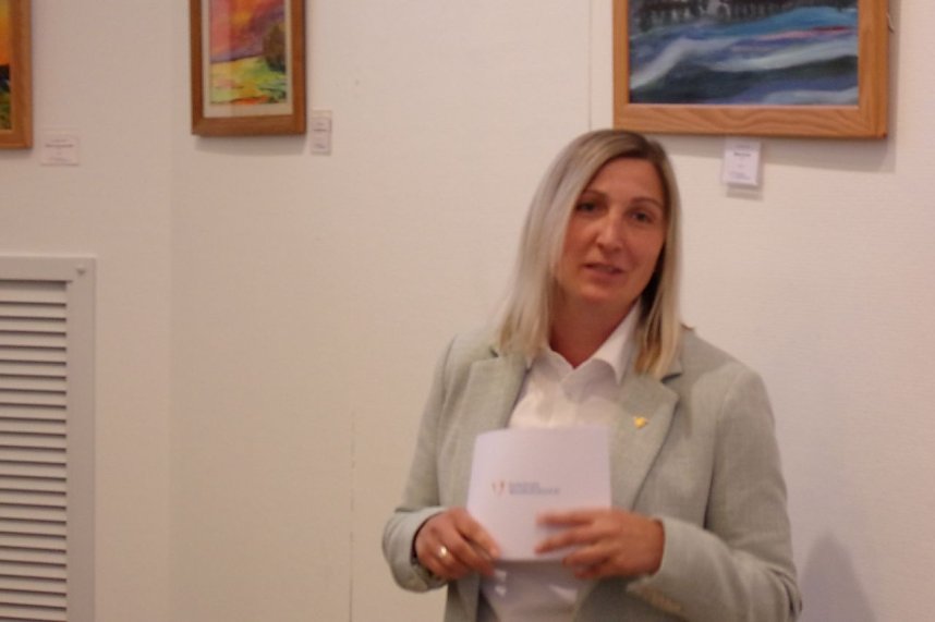 Vernissage in der Galerie der Kreissparkasse Nordhausen