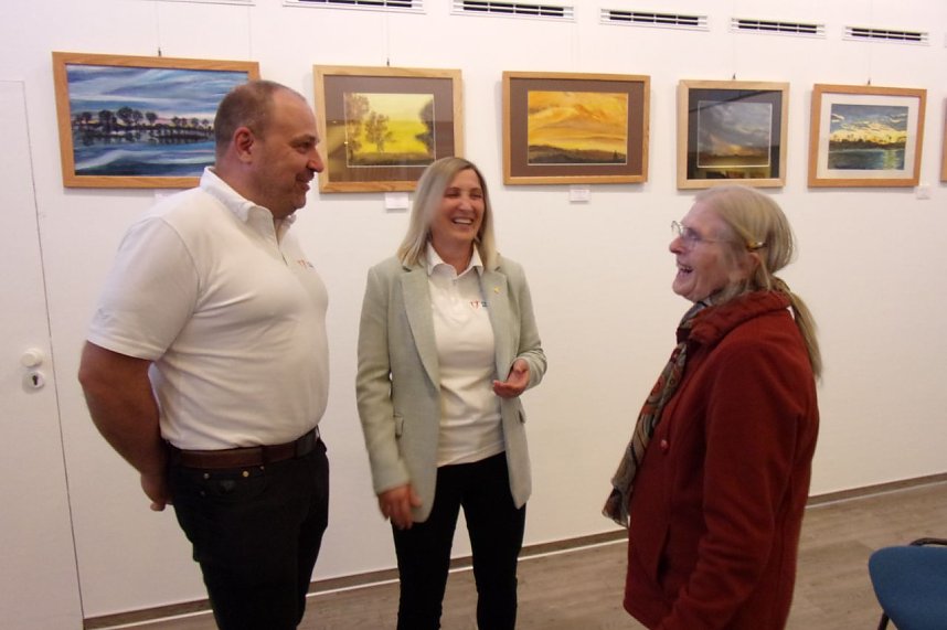 Vernissage in der Galerie der Kreissparkasse Nordhausen