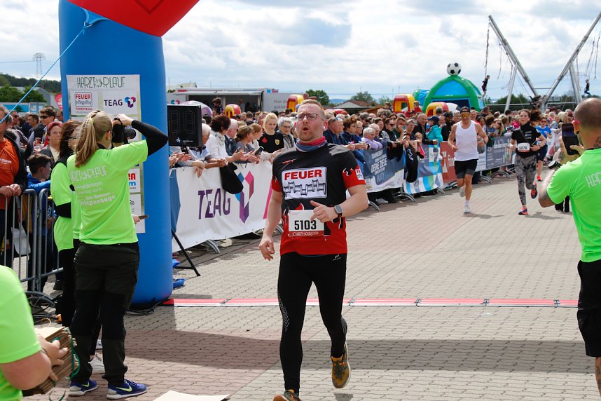 Zieleinlauf zum 10. Harztorlauf