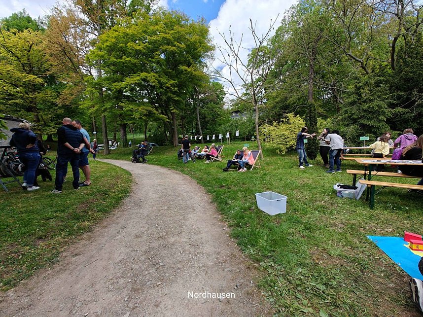 Peter Blei unterwegs beim Parkfest
