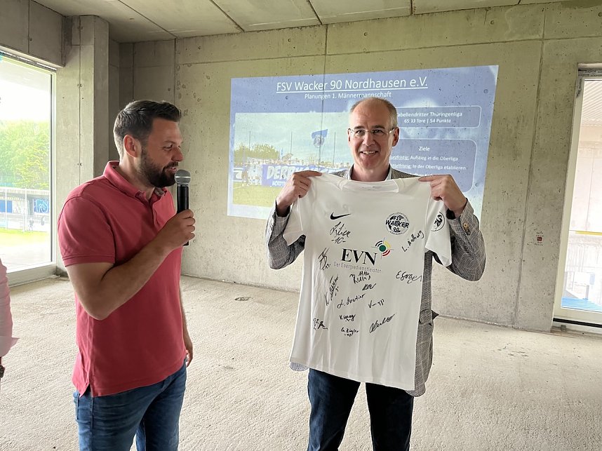 Baustellenparty im Albert-Kuntz-Sportpark