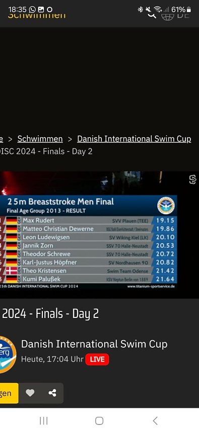 Nordh&auml;user Nachwuchs wieder in internationalem Wettkampfgew&auml;sser