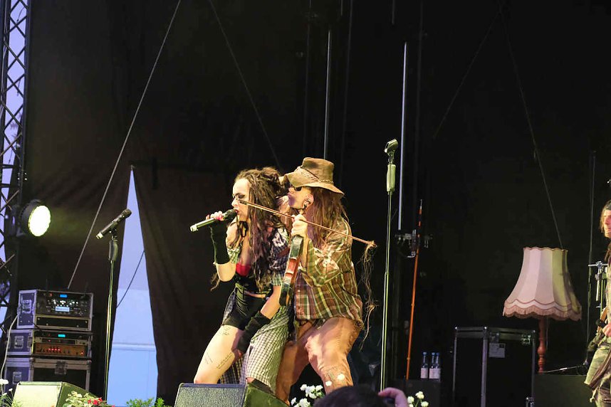 Gro&szlig;e Volksfeststimmung am 2. Tag auf dem Rolandsfest in Nordhausen