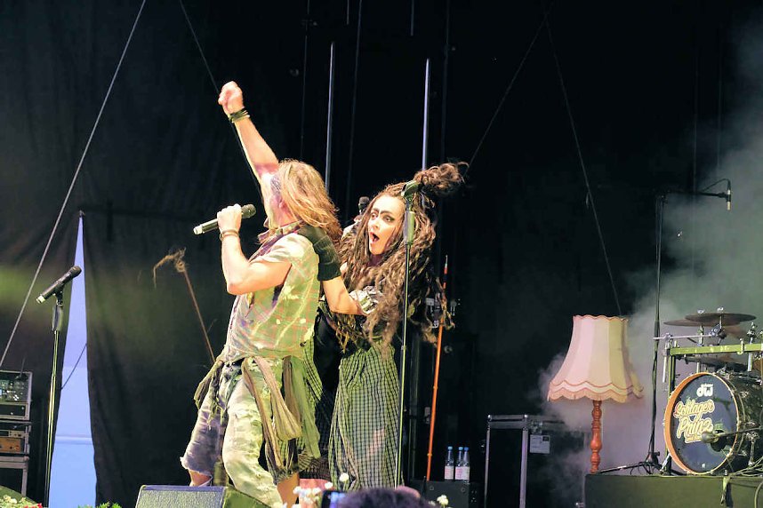 Gro&szlig;e Volksfeststimmung am 2. Tag auf dem Rolandsfest in Nordhausen