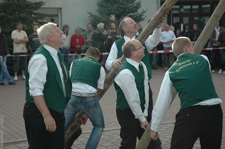 Maibaum gesetzt