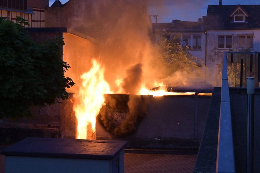 Schuppenbrand in Bleicherode
