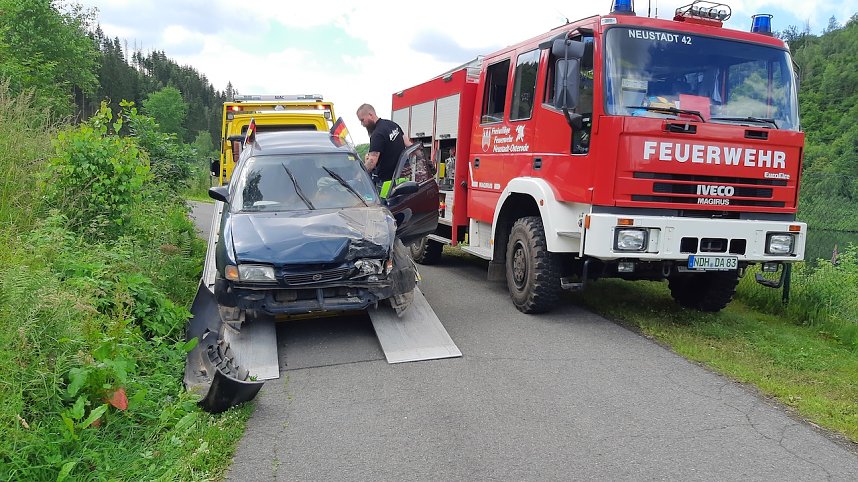 Unfall andere Talsperre Neustadt