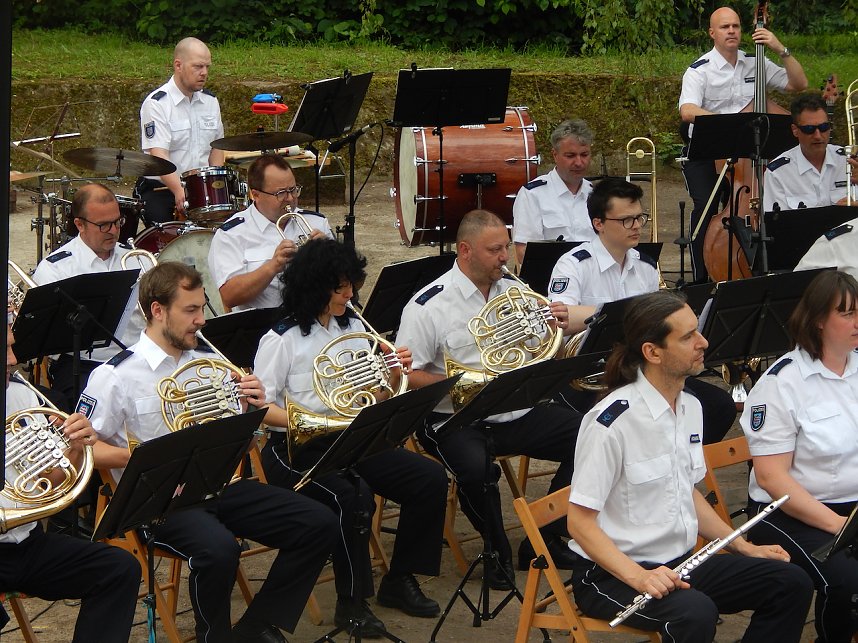 Konzert des Th&uuml;ringer Polizeiorchesters im Park Hohenrode