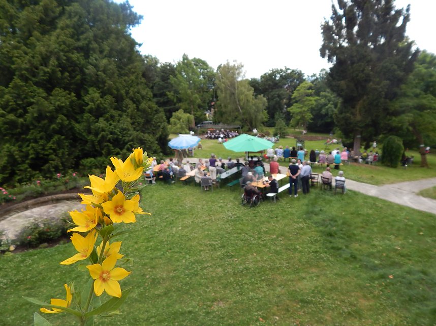 Konzert des Th&uuml;ringer Polizeiorchesters im Park Hohenrode