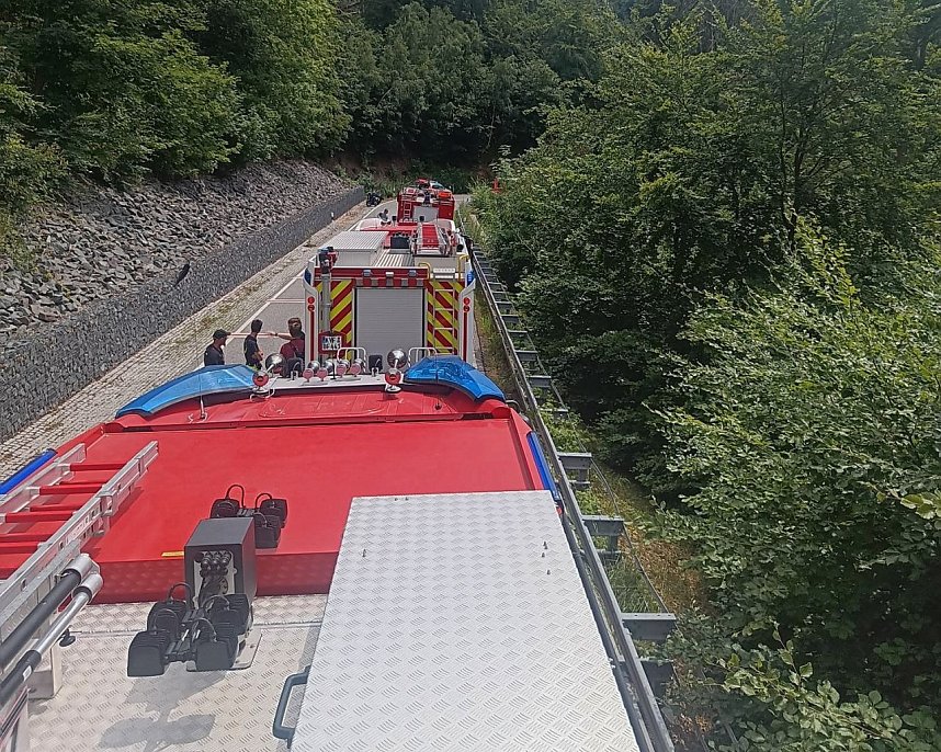 Bikerunfall am Kyffh&auml;user