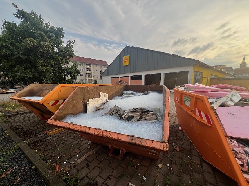 N&auml;chtlicher Brand am Netto-Markt