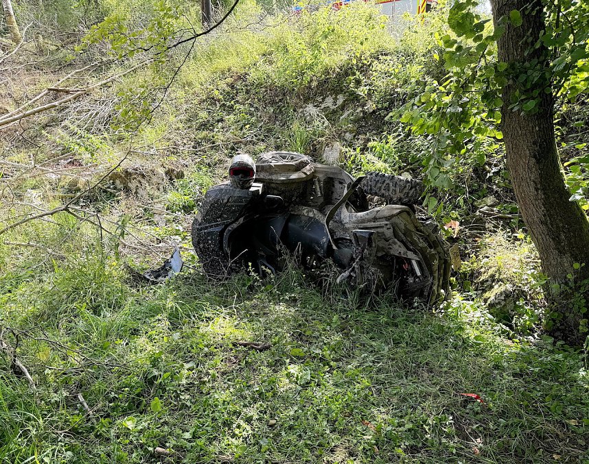 Schwerer Quad-Unfall in Niedersachswerfen