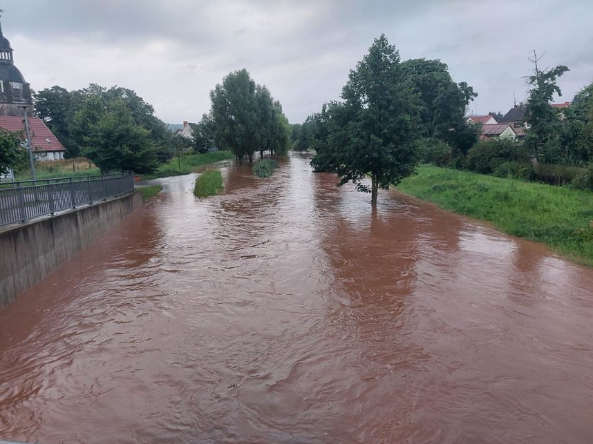 Hochwasser in Sundhausen