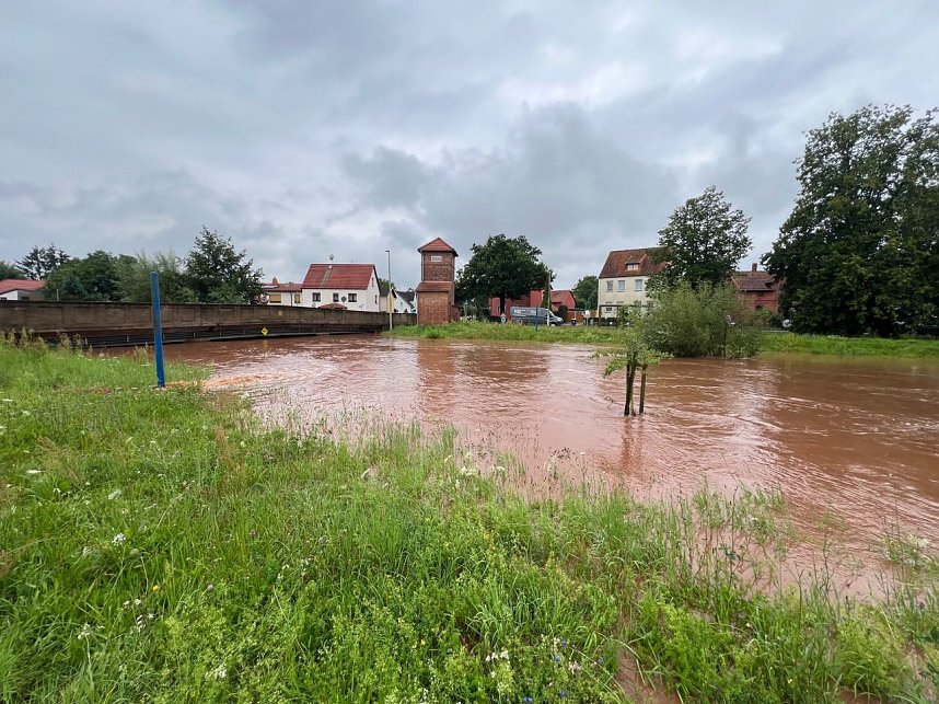 Hochwasser in Sundhausen