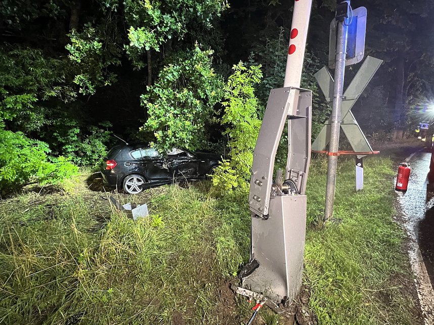 Unfall am Bahn&uuml;bergang