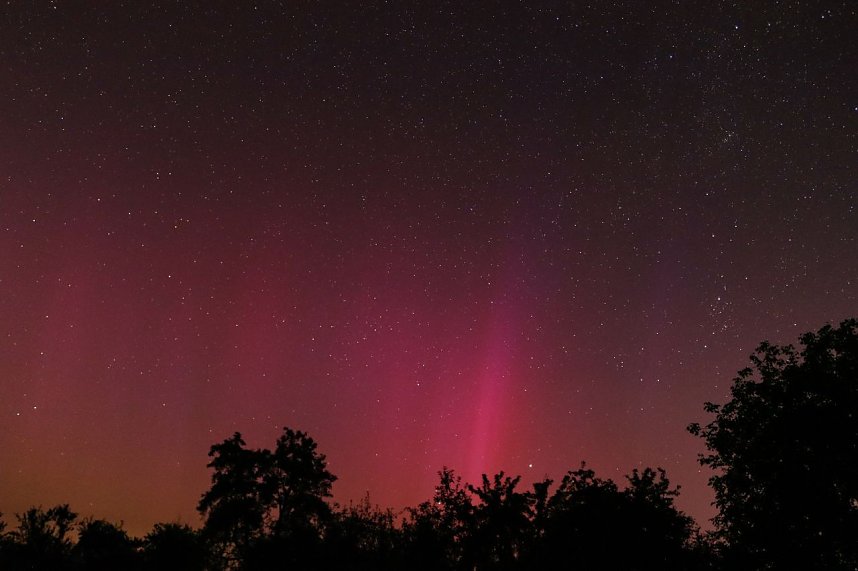 Polarlicht &uuml;ber dem S&uuml;dharz