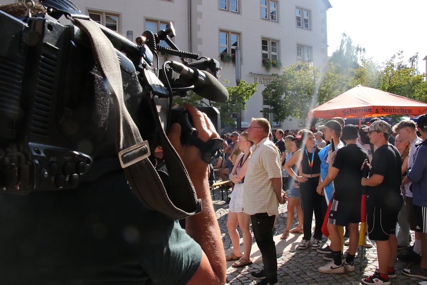 Kundgebund und Protest in Nordhausen - die AfD hatte zum "B&uuml;rgerfest" geladen