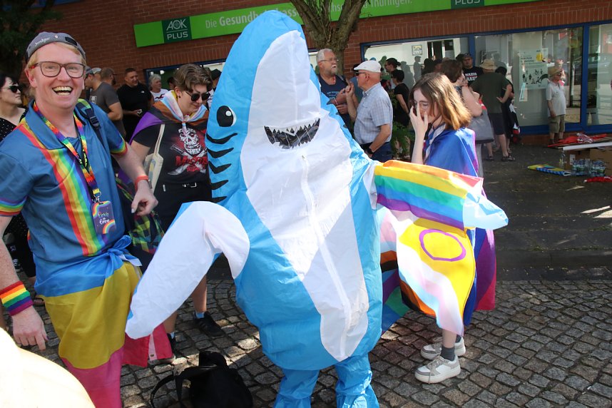 Kundgebund und Protest in Nordhausen - die AfD hatte zum "B&uuml;rgerfest" geladen