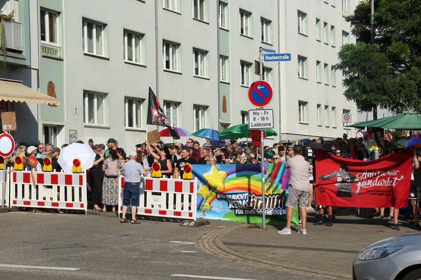 Kundgebund und Protest in Nordhausen - die AfD hatte zum "B&uuml;rgerfest" geladen