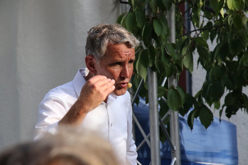 Kundgebund und Protest in Nordhausen - die AfD hatte zum "B&uuml;rgerfest" geladen