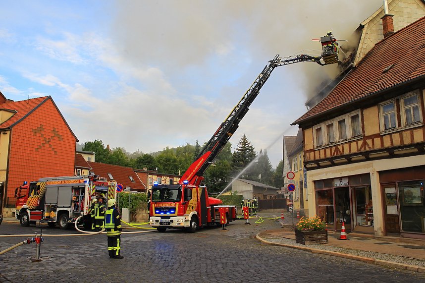 Hausbrand in Bleicherode