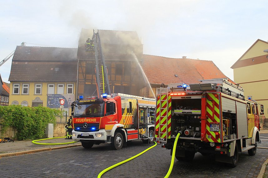 Hausbrand in Bleicherode