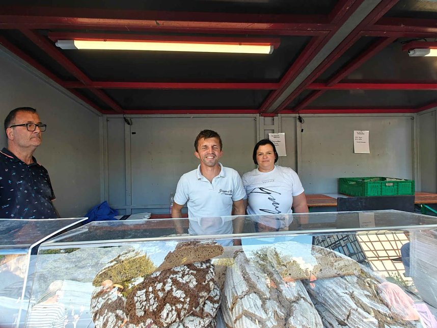 Peter Blei unterwegs auf dem Walkenrieder Klostermarkt