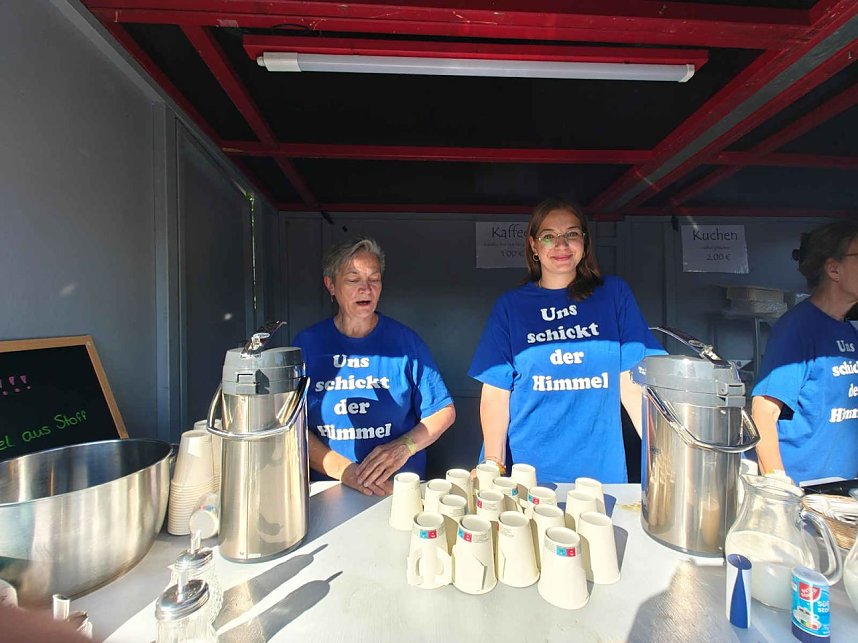 Peter Blei unterwegs auf dem Walkenrieder Klostermarkt