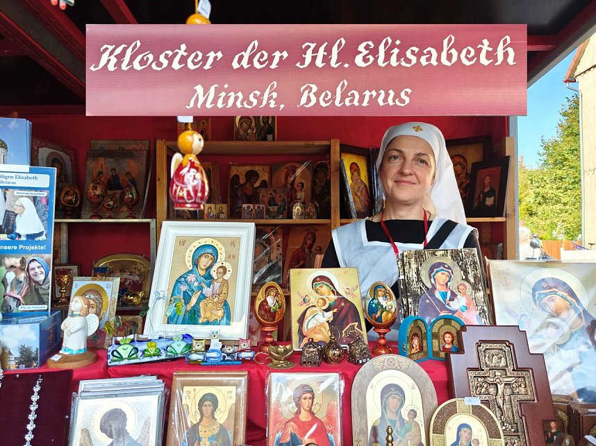 Peter Blei unterwegs auf dem Walkenrieder Klostermarkt