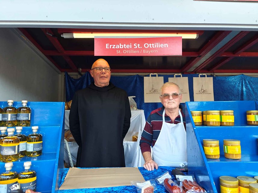 Peter Blei unterwegs auf dem Walkenrieder Klostermarkt