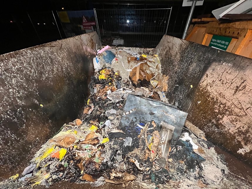 Containerbrand Nordhausen