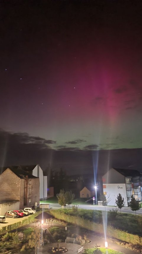 Polarlichter &uuml;ber Bleicherode