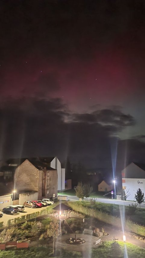 Polarlichter &uuml;ber Bleicherode