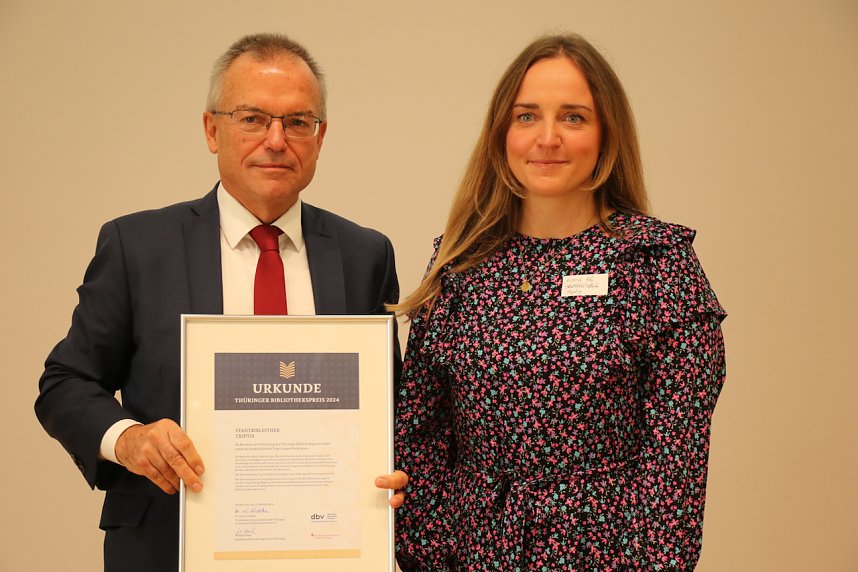Verleihung des 29. Th&uuml;ringer Bibliothekspreises