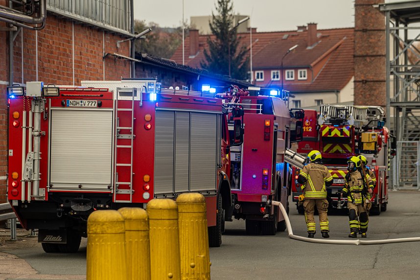 Katastrophen&uuml;bung auf dem Nordbrand-Gel&auml;nde