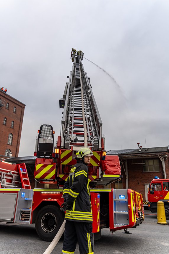 Katastrophen&uuml;bung auf dem Nordbrand-Gel&auml;nde