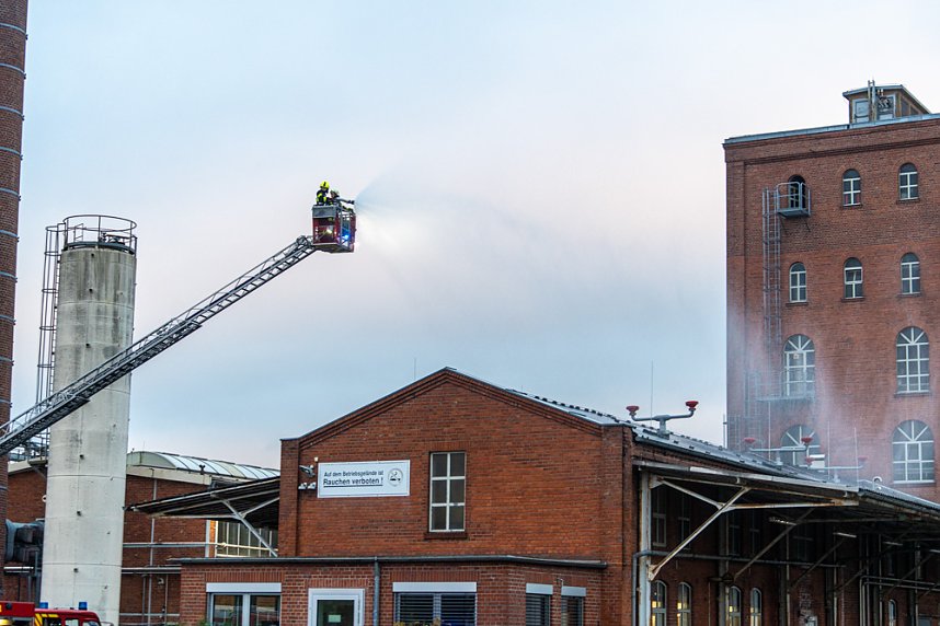 Katastrophen&uuml;bung auf dem Nordbrand-Gel&auml;nde