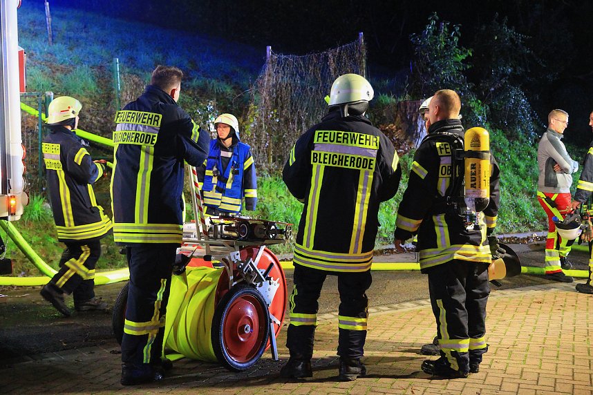 Gartenlaube in Bleicherode abgebrannt
