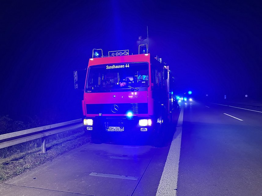 Unfall auf der A 38