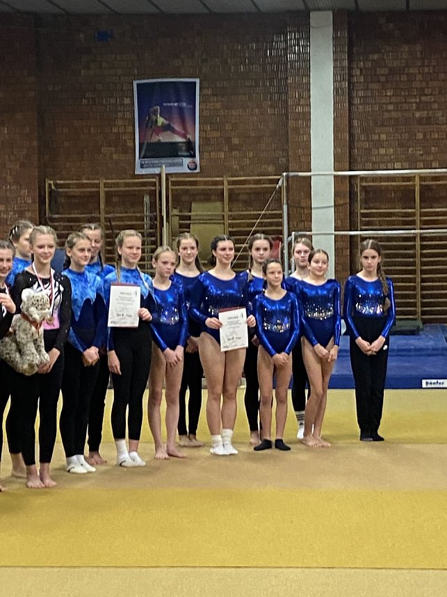 Der TSV Nachwuchs bei den Mannschaftsmeisterschaften im Ger&auml;teturnen