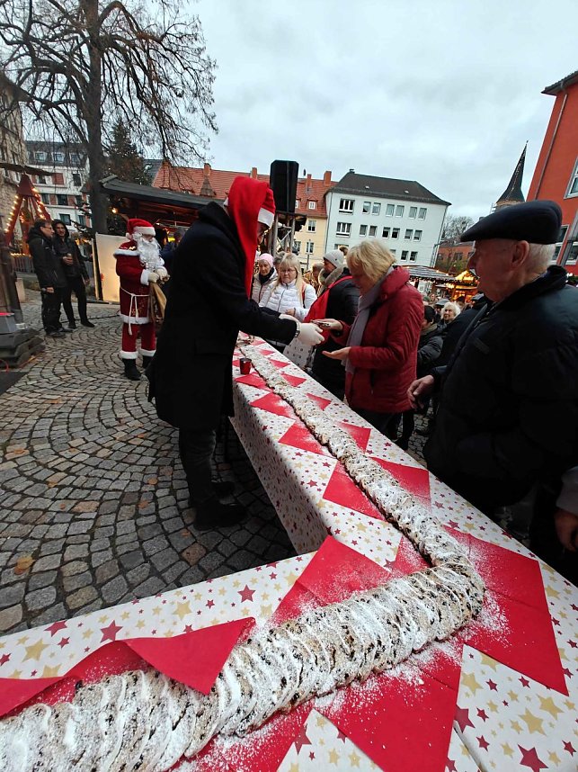 Peter Blei unterwegs auf dem Weihnachtsmarkt