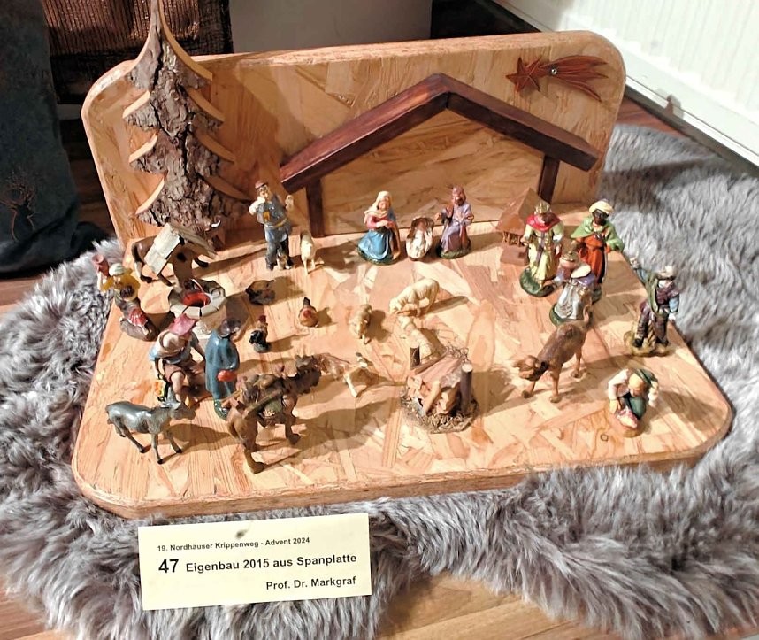 Peter Blei unterwegs auf dem Weihnachtsmarkt