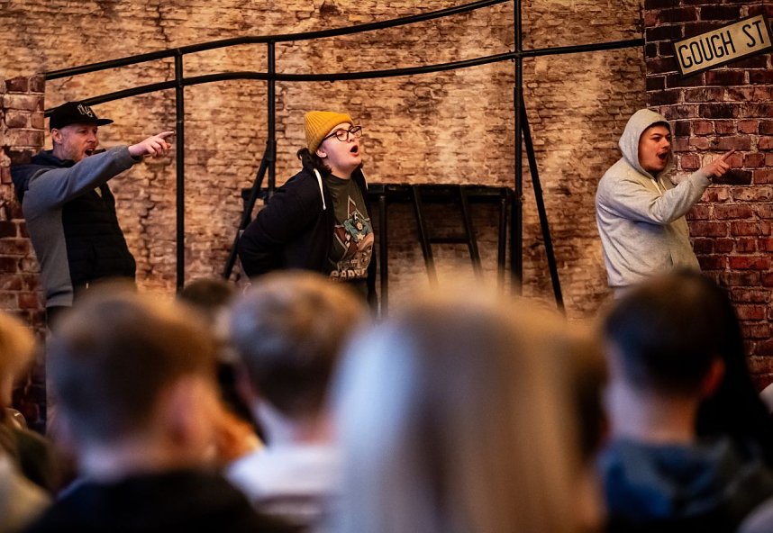 Das "White Horse Theatre" war wieder zu Gast am Humboldt Gymnasium