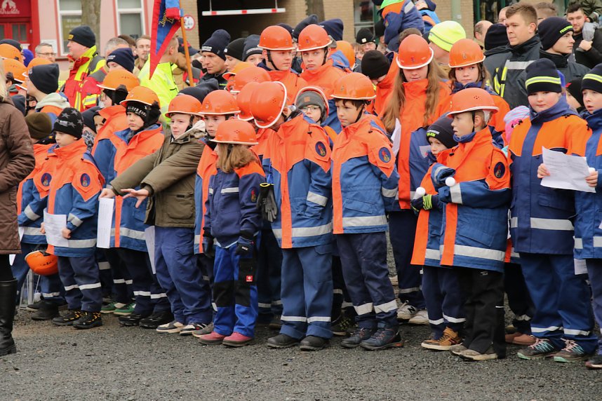 Friedenslichtaktion 2024 auf dem August-Bebel-Platz in Nordhausen