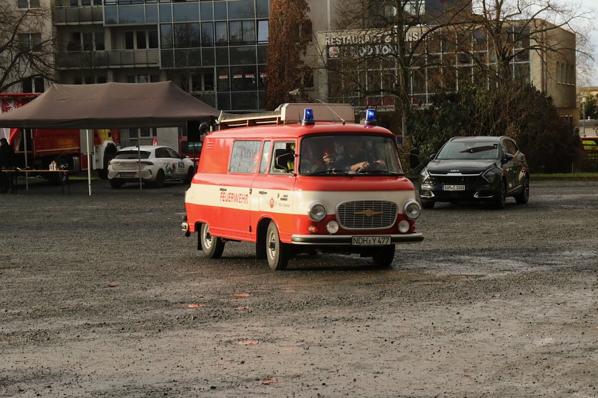Friedenslichtaktion 2024 auf dem August-Bebel-Platz in Nordhausen