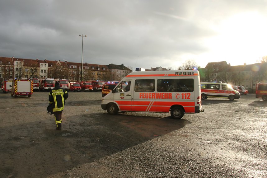 Friedenslichtaktion 2024 auf dem August-Bebel-Platz in Nordhausen