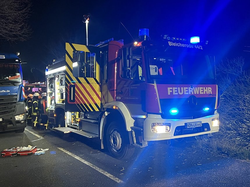 Unfall bei Bleicherode